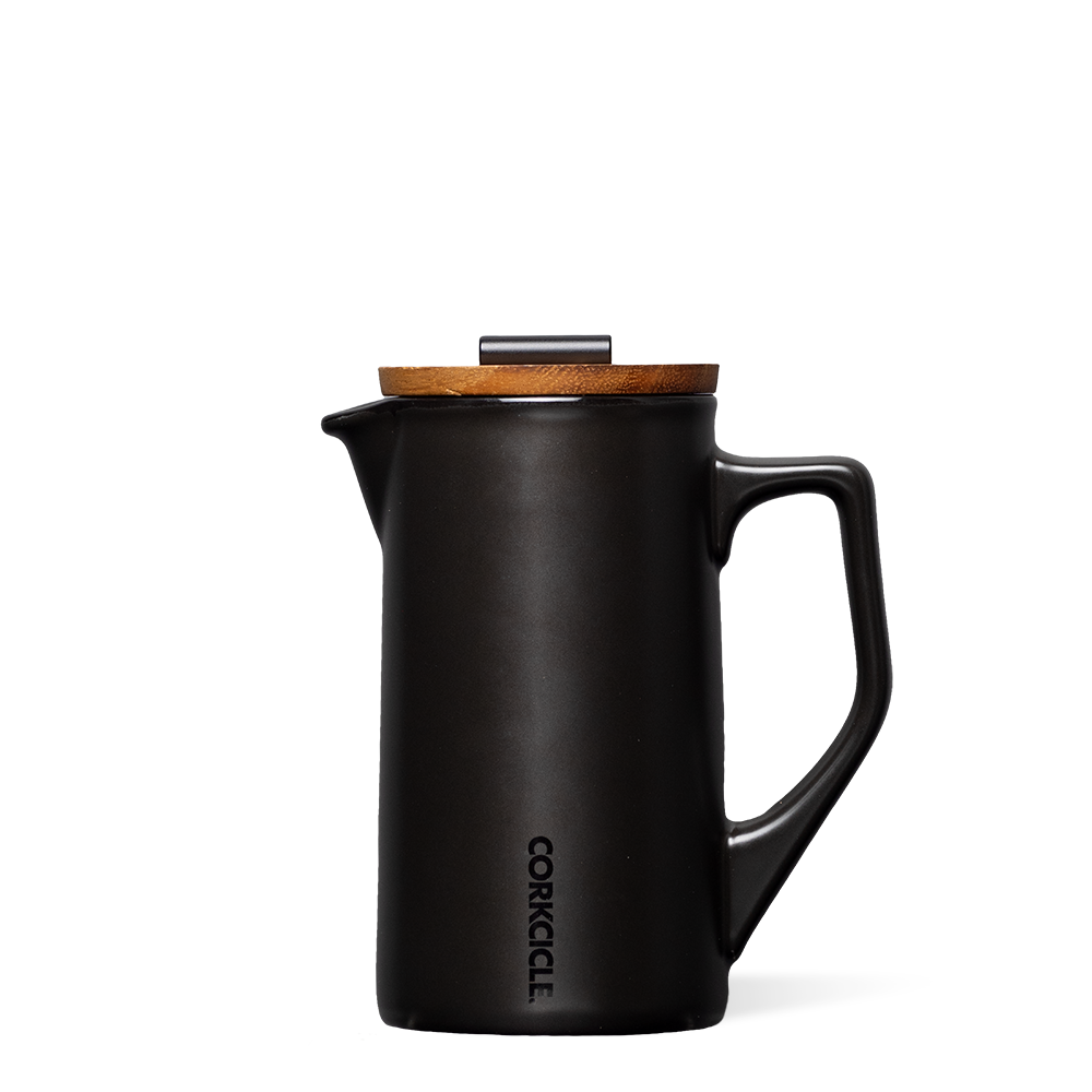 Ceramic French Press - Modern Travel Choice Pack - Matte Black