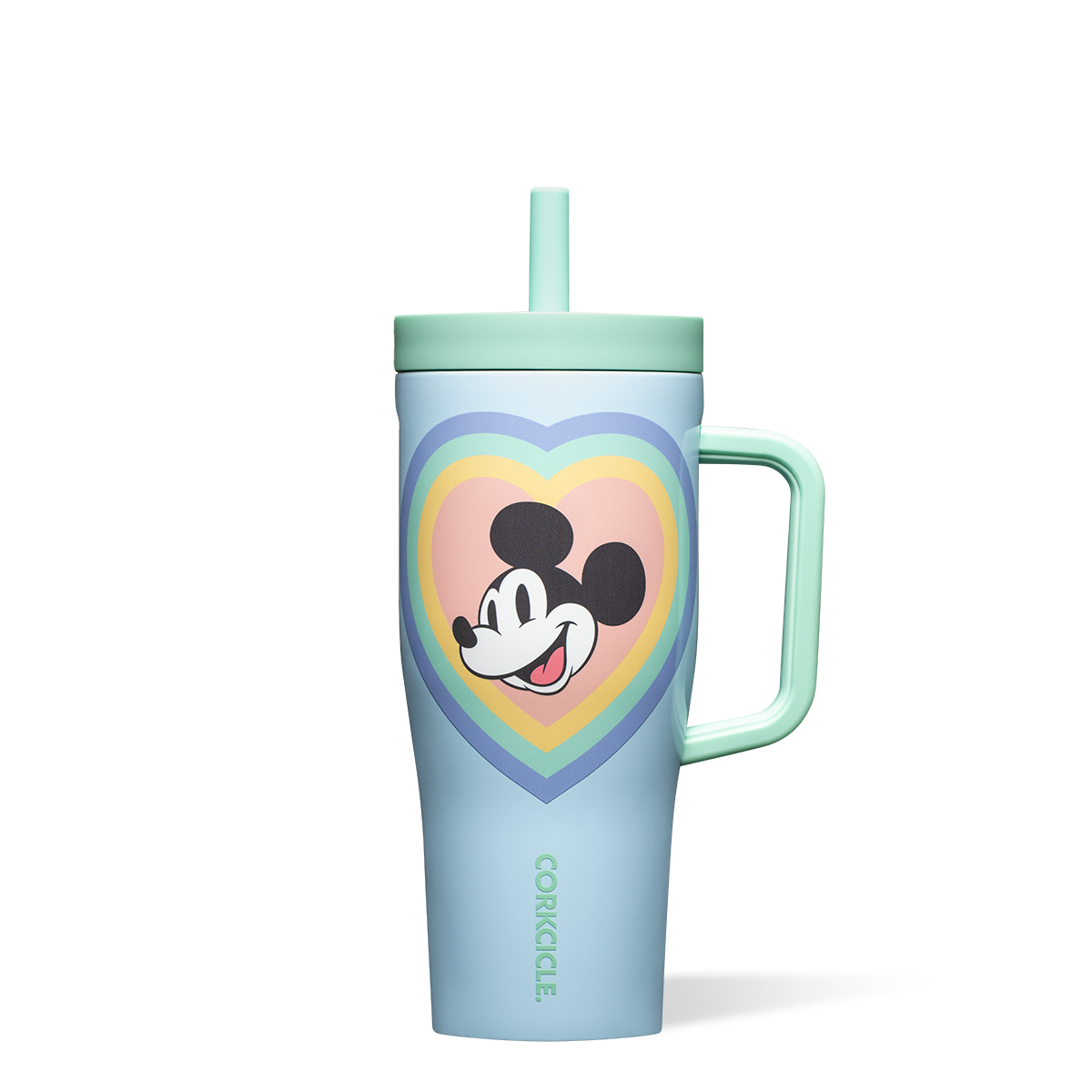 Mickey & Minnie Mouse Retro Rainbow Leakproof Cruiser - Classic Modern Pick Carry