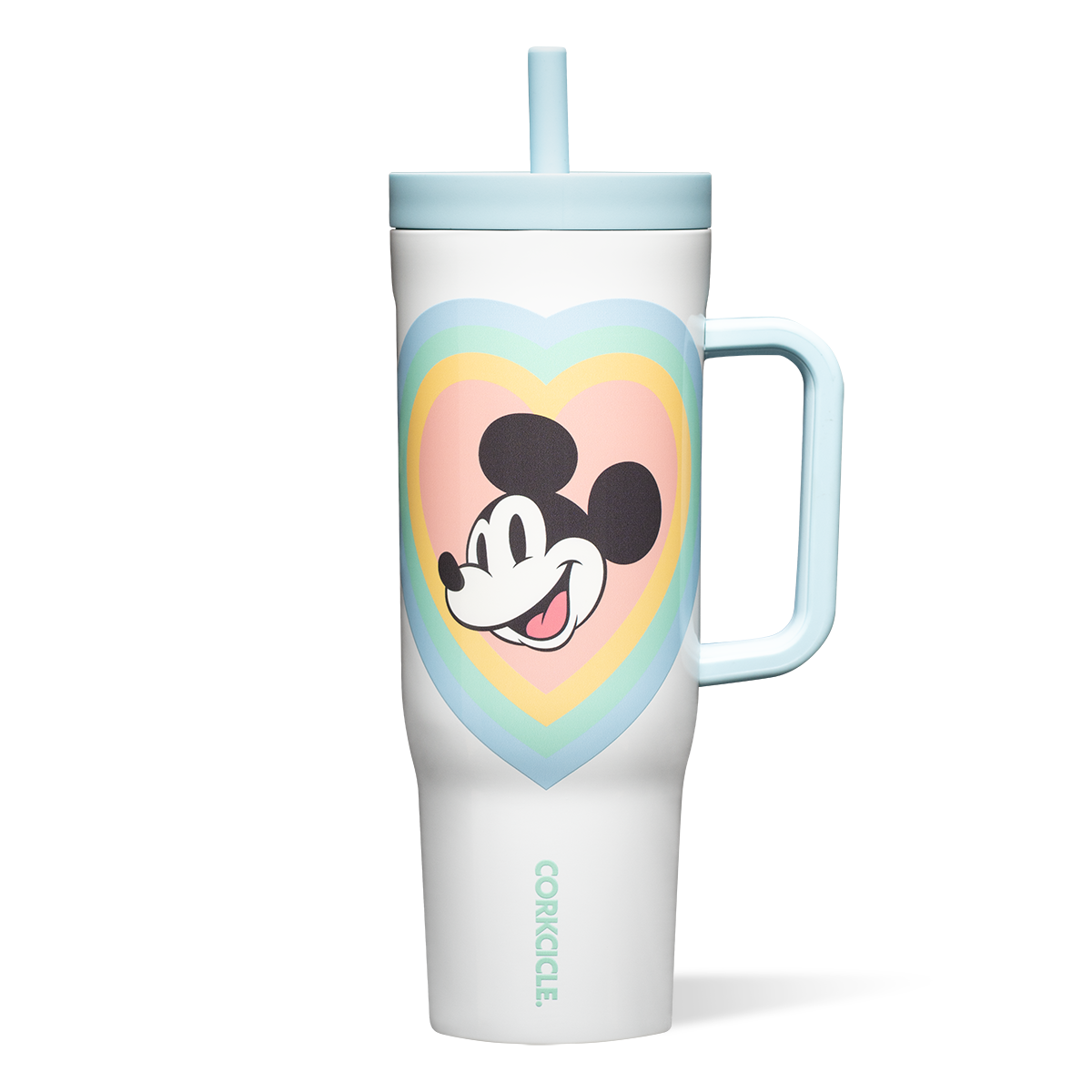 Mickey & Minnie Mouse Retro Rainbow Leakproof Cruiser - Classic Modern Pick Carry