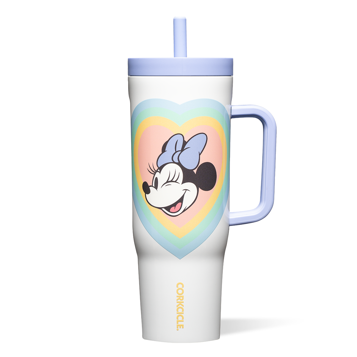 Mickey & Minnie Mouse Retro Rainbow Leakproof Cruiser - Classic Modern Pick Carry