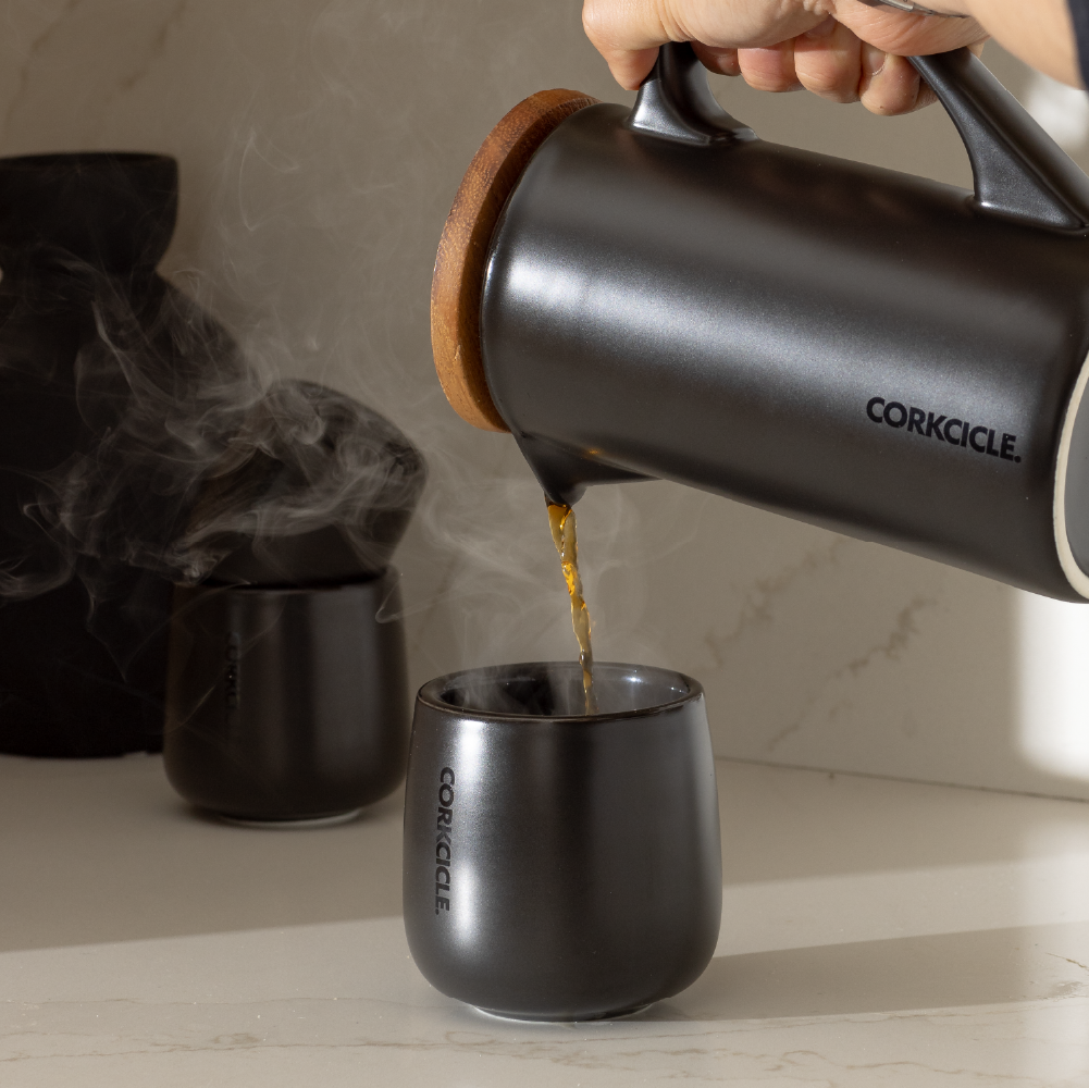 Ceramic French Press - Modern Travel Choice Pack