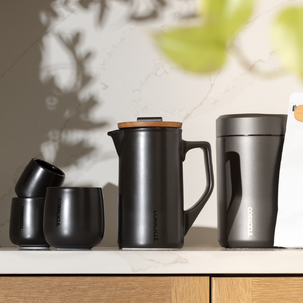 Ceramic French Press - Modern Travel Choice Pack